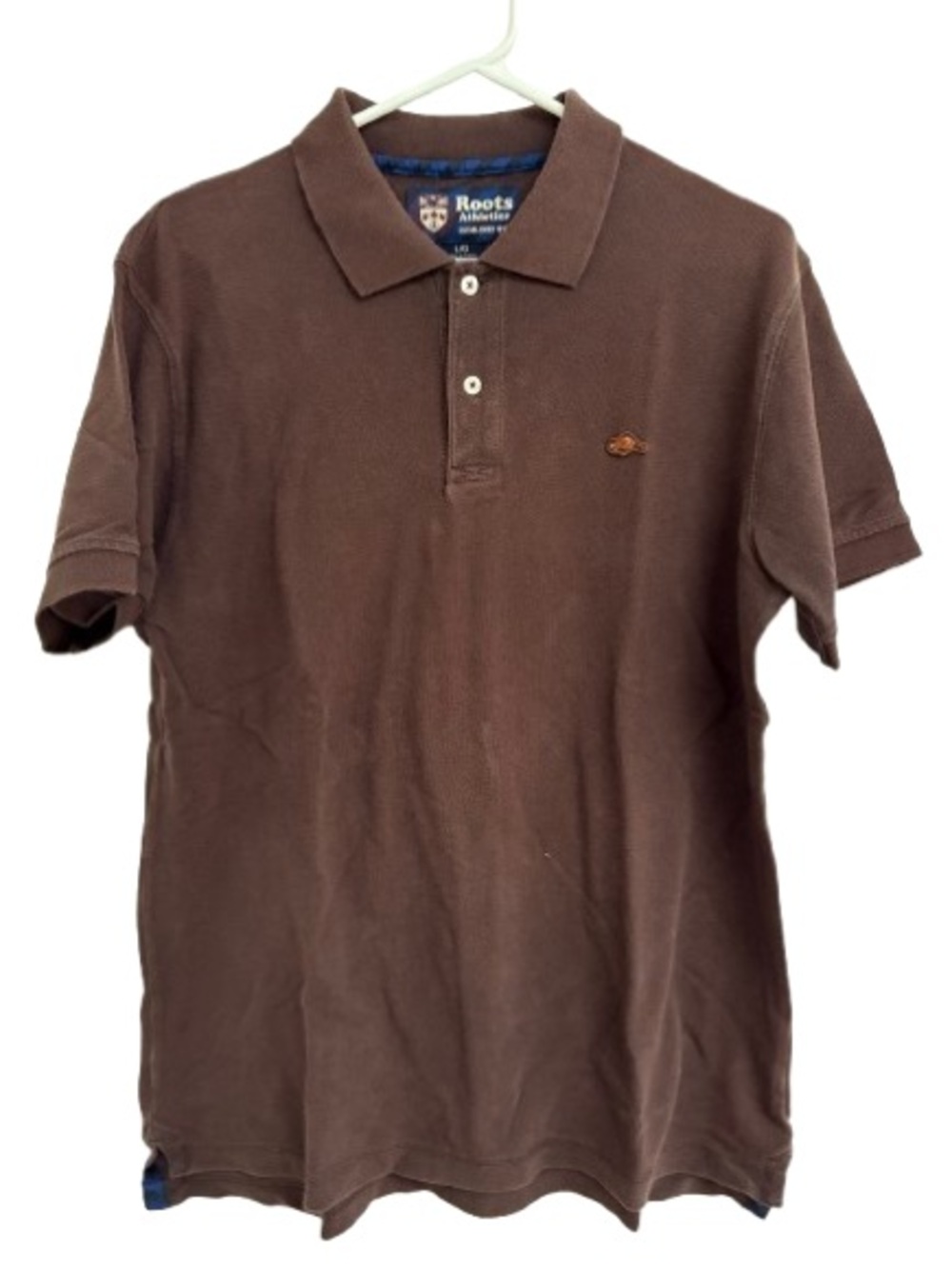 Vintage Roots Men's Chocolate Brown Polo Shirt with Embroidered Logo